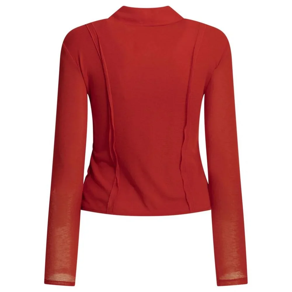 Ganni Polo Shirt With Buttons Tag Size 38 Women - Picture 2 of 4